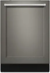 Front view of the KitchenAid KDTE304LPA dishwasher 