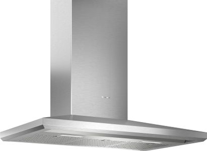 Credit: Thermador Front view of the Thermador Masterpiece HMCB36WS range hood