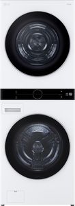 Front view of the LG WKHC252HWA washer and dryer