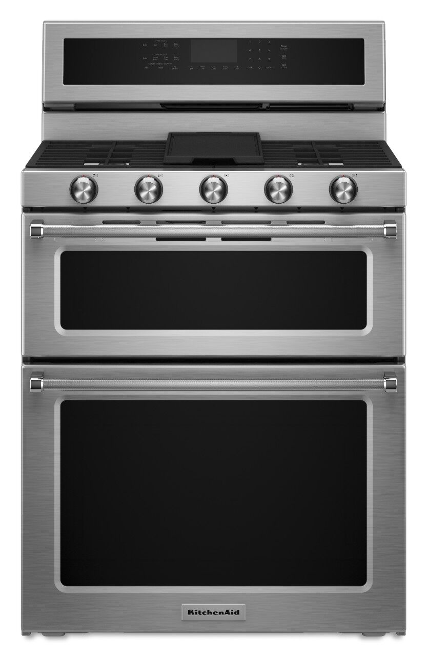 double oven gas freestanding range