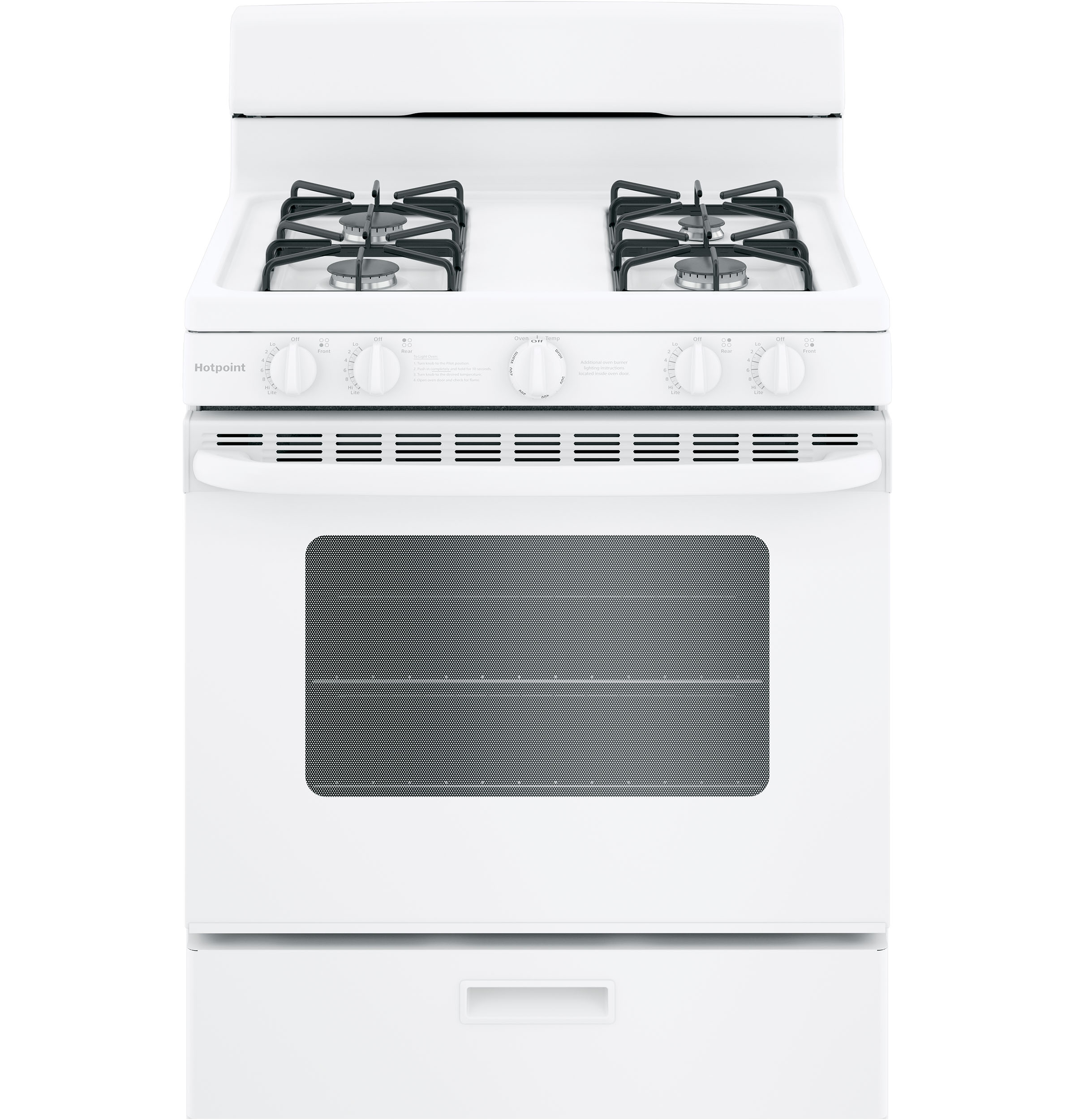 all white gas range