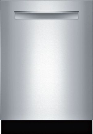 Front view of Bosch SHPM65Z55N 500 Series dishwasher 
