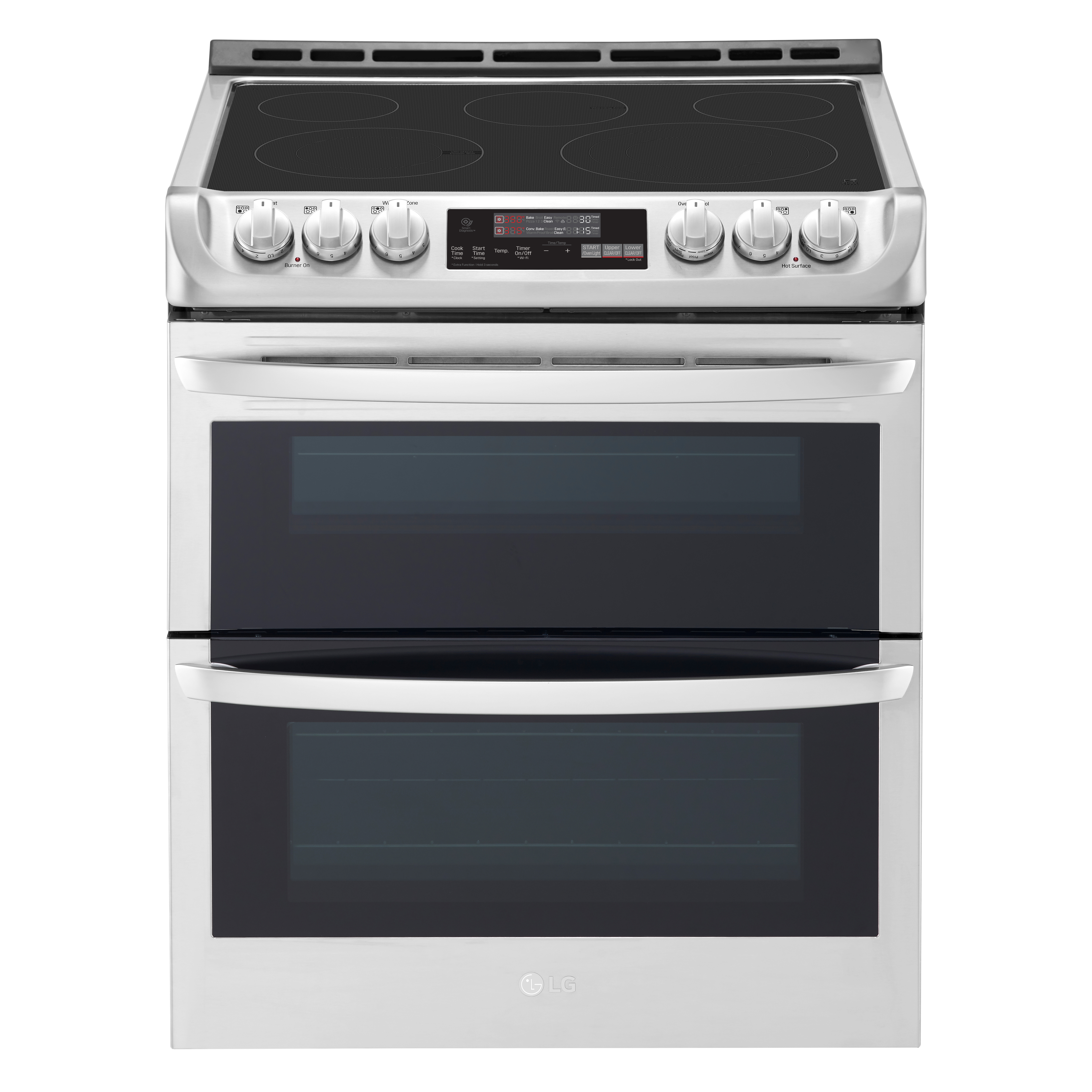 double oven stainless steel range