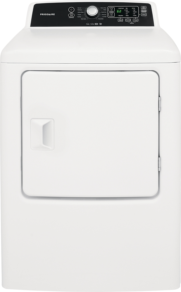 white free standing dryer 