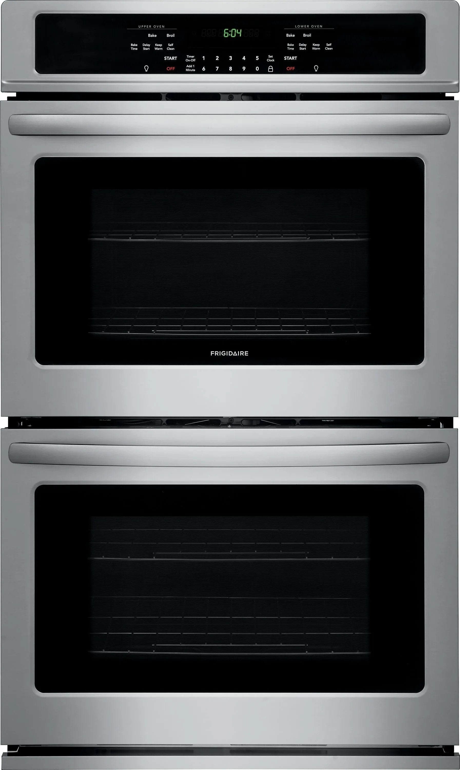 Front view of Frigidaire FFET2726TS 27-inch double wall oven 