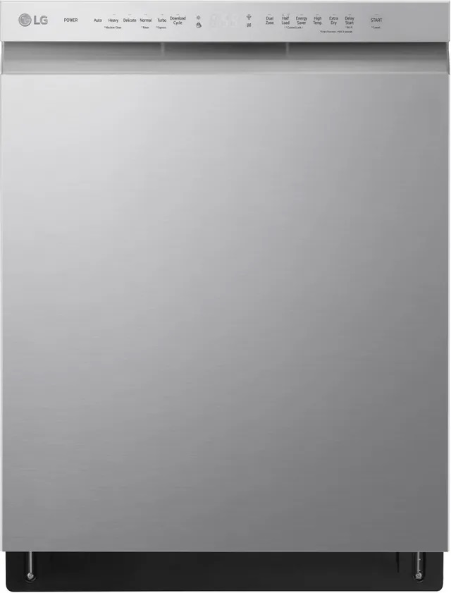 Front view of LG ADFD5448AT ADA compliant dishwasher 