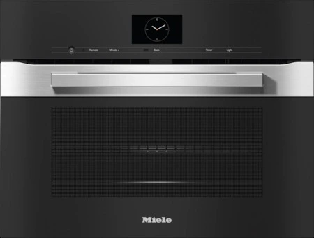 Front view of the Miele H 7640 BM CTS speed oven 