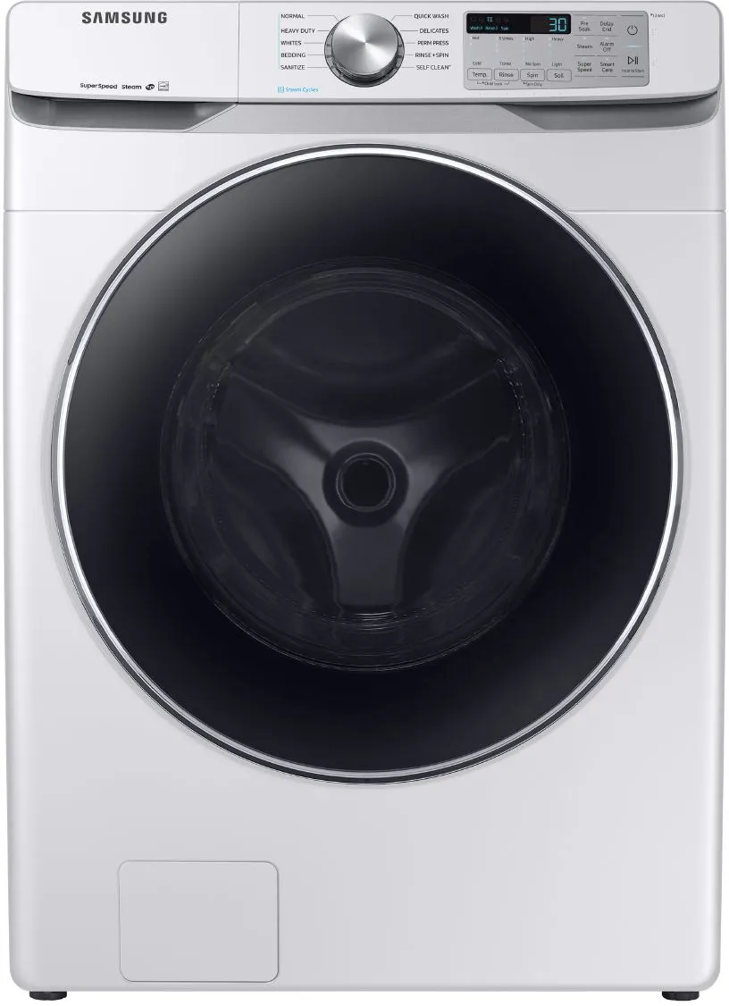 Front view of the Samsung WF45T6200AW front load washer 
