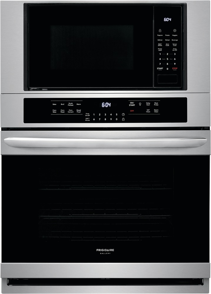 frontal view of stainless steel Frigidaire convection oven