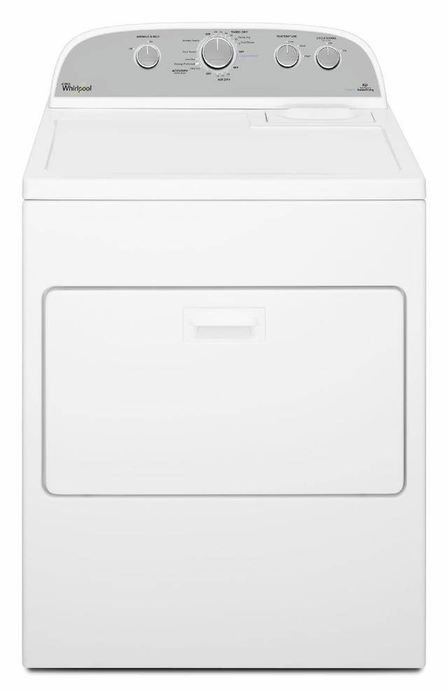 white whirlpool gas dryer with hamper style door