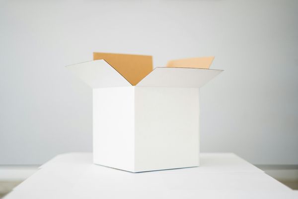 white box on white table “Credit: Kelli McClintock”