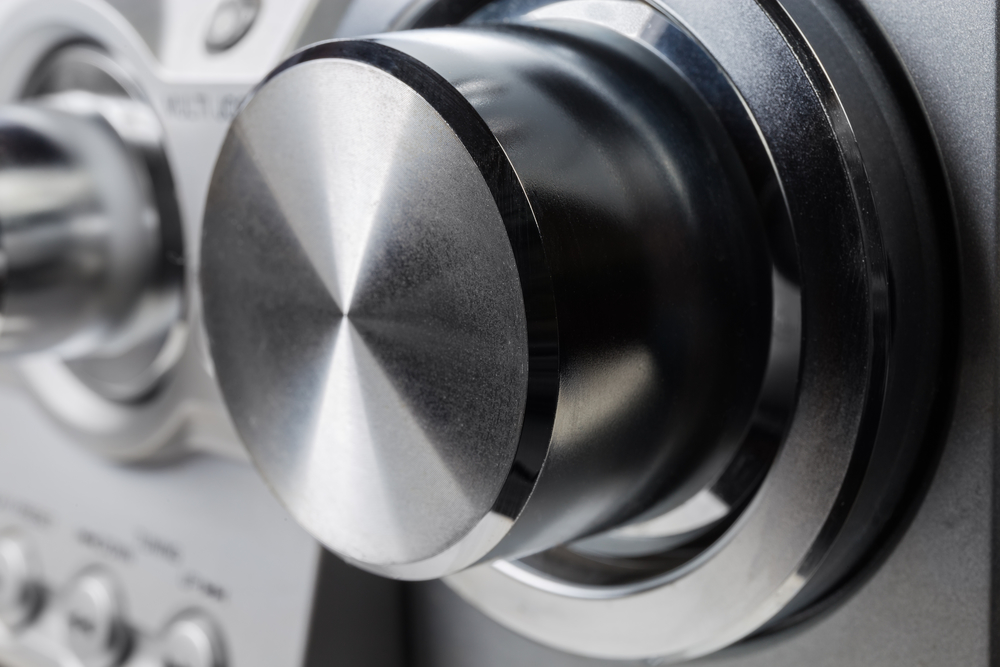 close up of an audio system