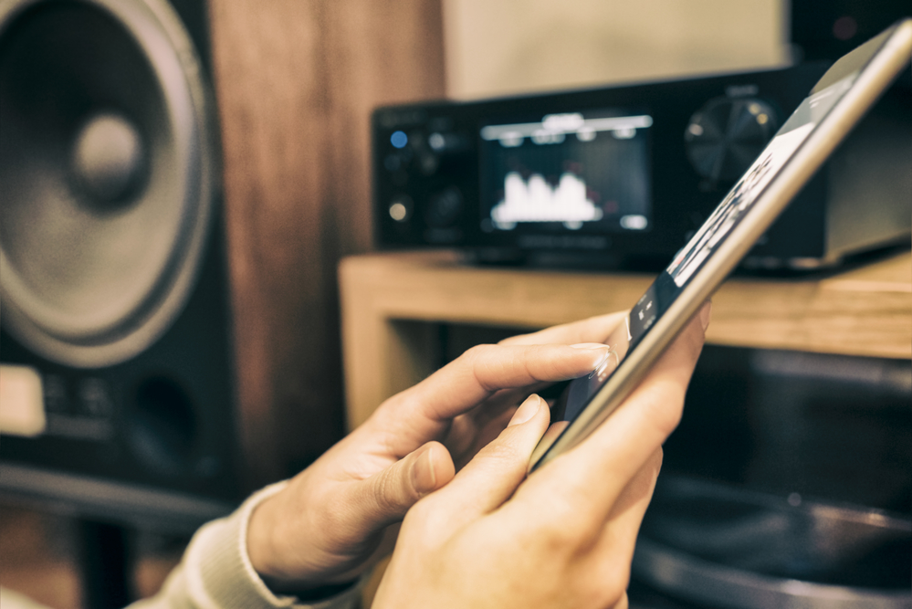 Adjusting the sound on audio equipment