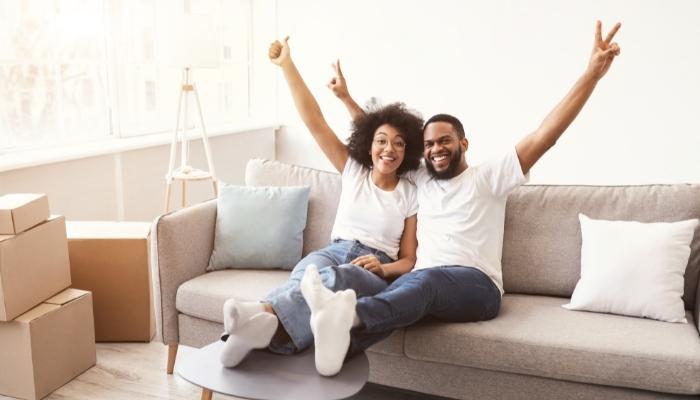 Couple moving into home