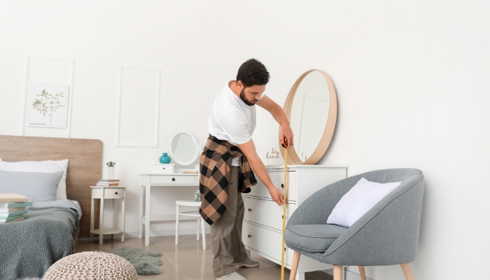 Measuring bedroom furniture