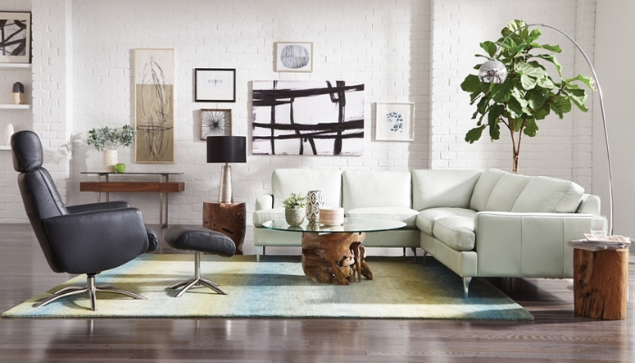 Leather is a timeless and elegant fabric that is both durable and low-maintenance.