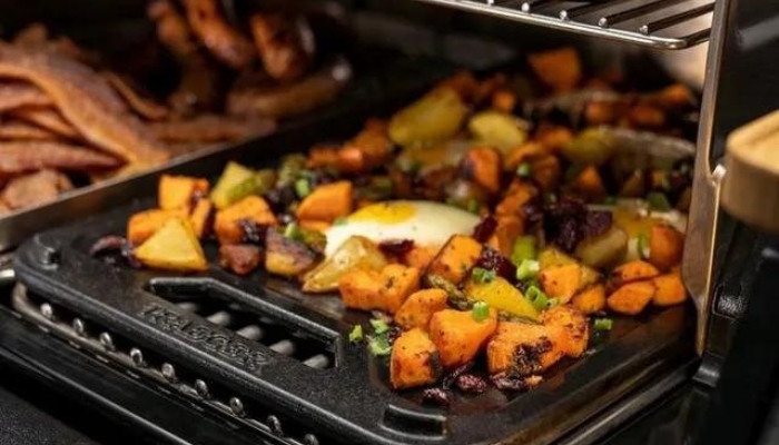 Food on grill