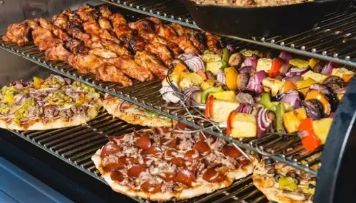 Food on grill