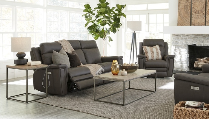 high tech sofa with usb plug