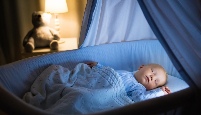 Newborn sleeping comfortably