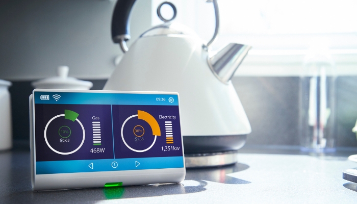Smart panel allocating how much energy and gas usage