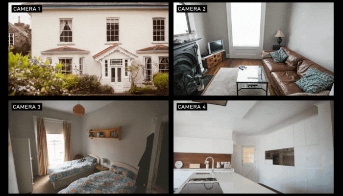 Smart home security in-home and outside surveillance