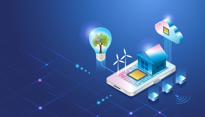 A concept image of a home run by green power solutions
