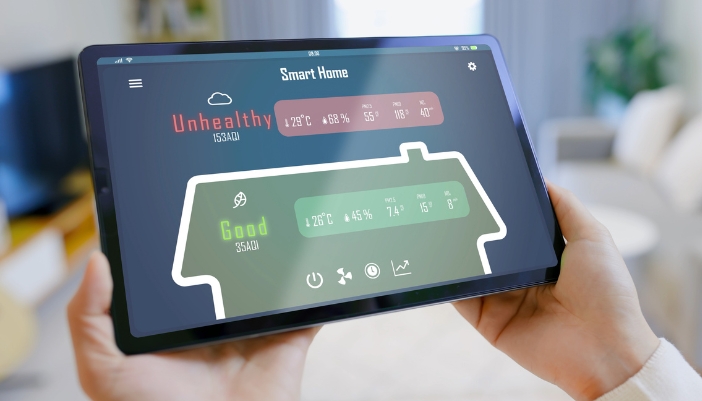A closeup of a control panel showing the difference between a healthy an unhealthy power system