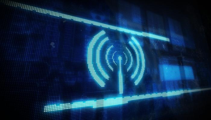 Pixelated image of WiFi range