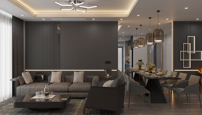 Smart lighting design with layered lighting