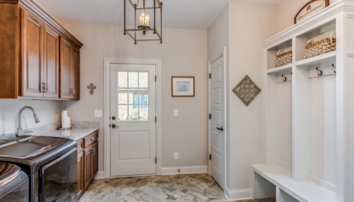 Luxury laundry room with hidden audio