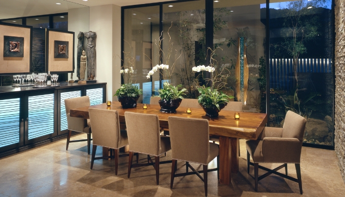 Dining room with hidden audio