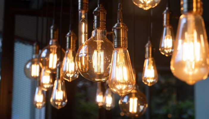 lightbulbs in a row