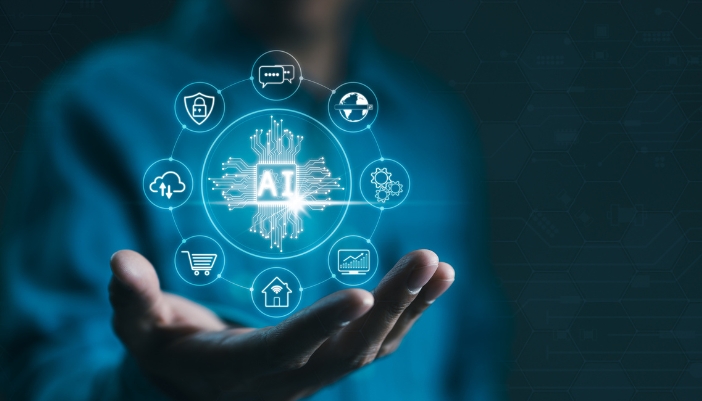 Concept image of an AI smart home