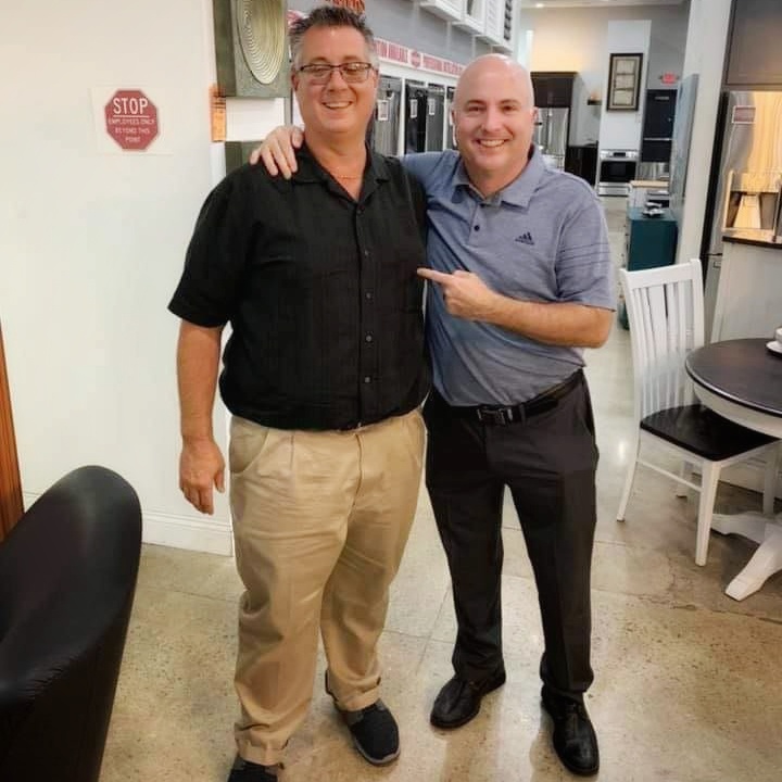 Appliance experts P J and John Oswald of Appliance Center Furniture & Mattress