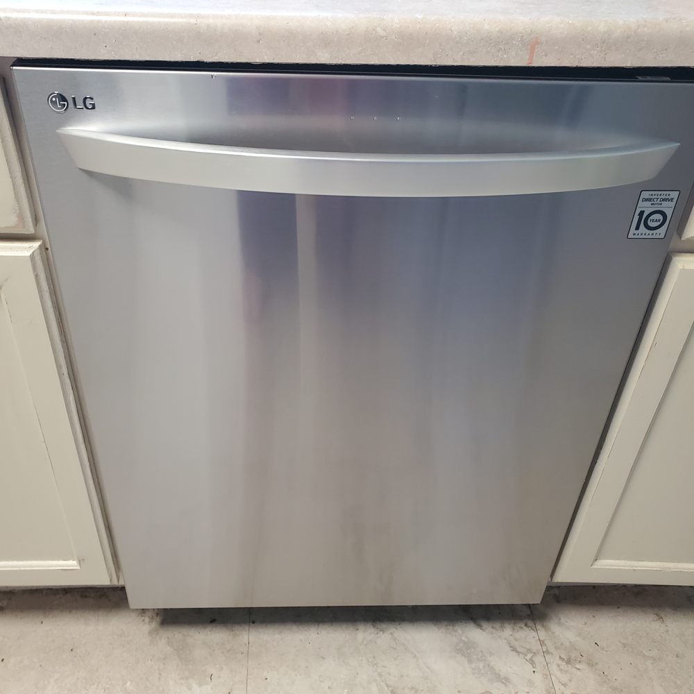Front view of LG built-in dishwasher 