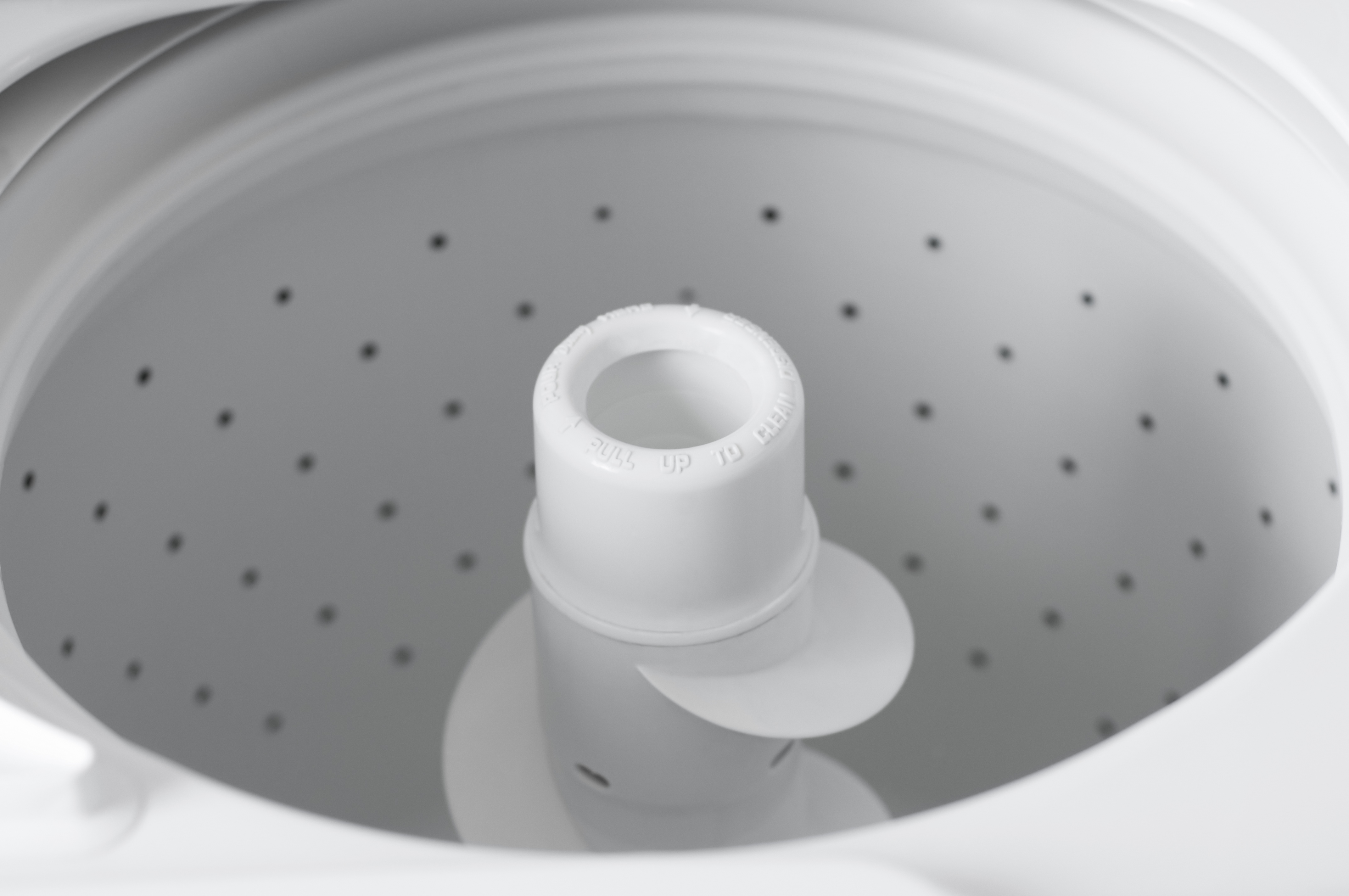 agitator inside a top loading washing machine