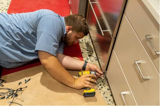 installing undercounter