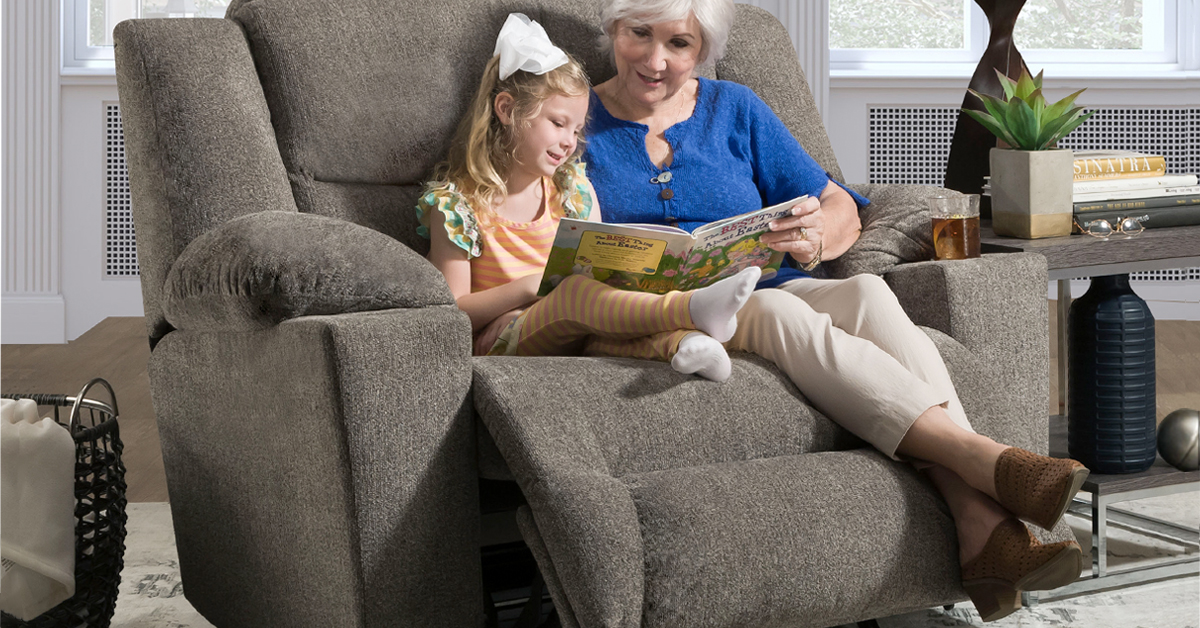 reading on recliner