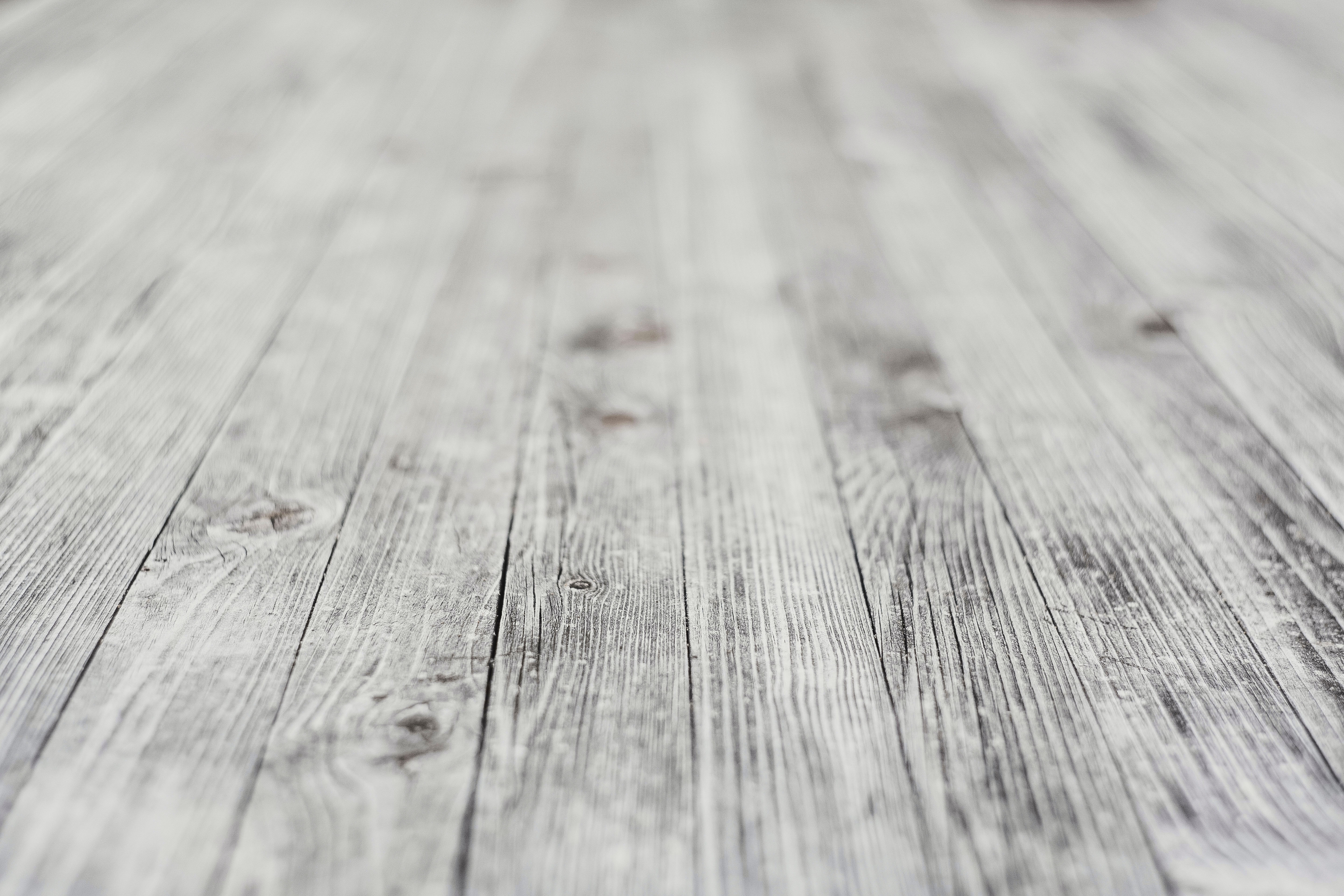 Wood flooring in a gray finish 