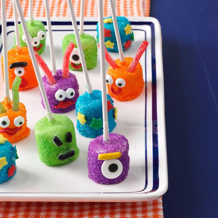 Martian Halloween marshmallow treats