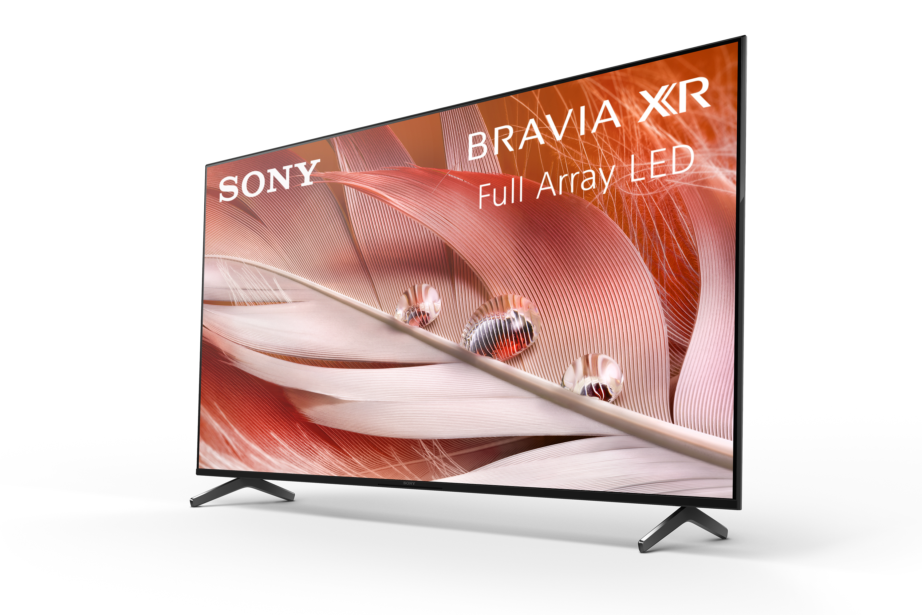 Side view of the Sony X90J 4K Full Array LED TV