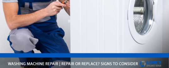 repair man with a white washer