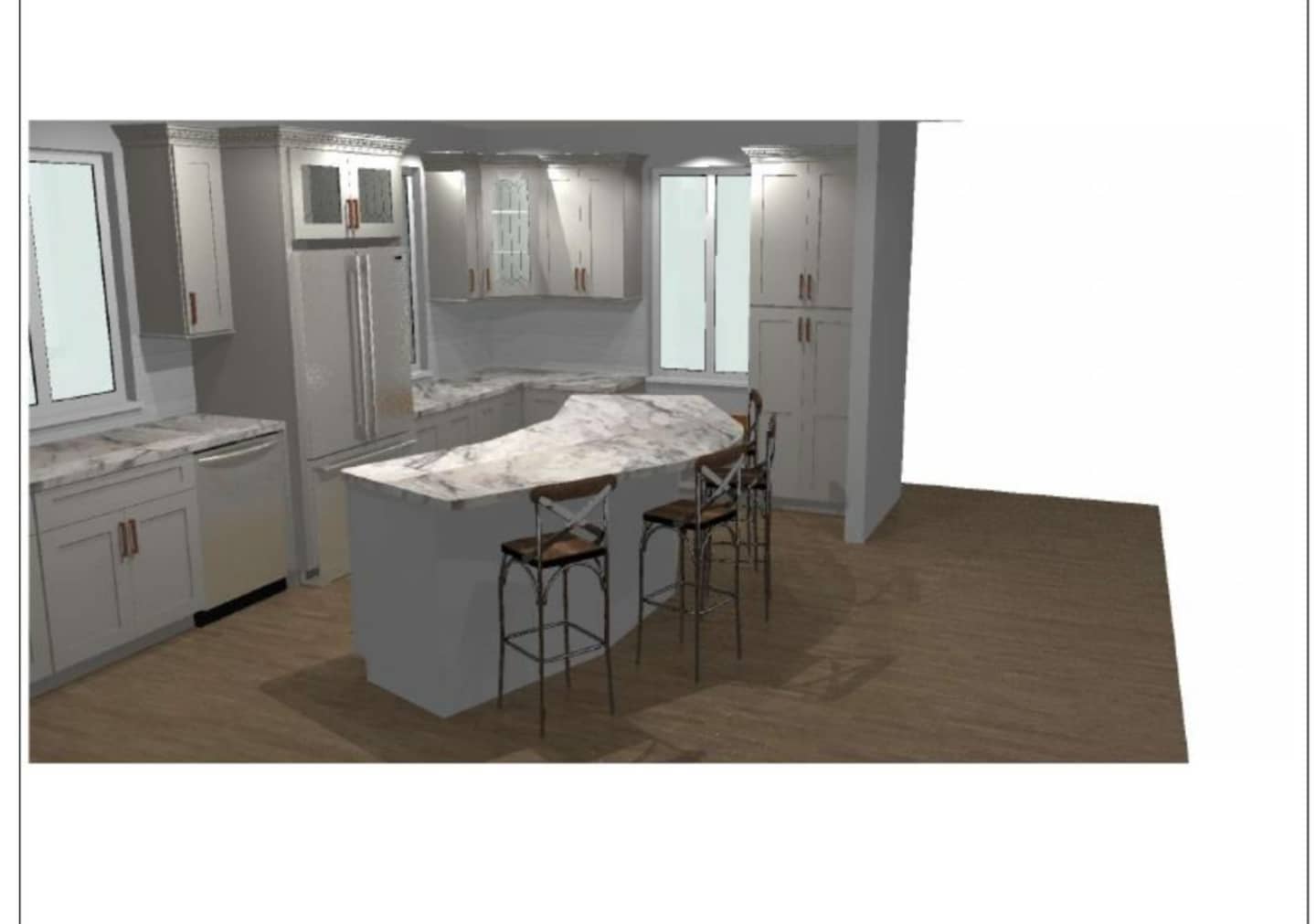 Photo of a render.