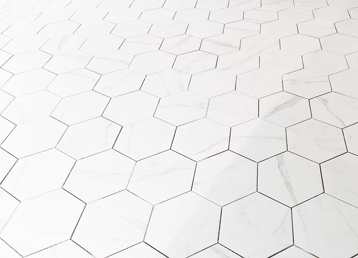 Hexagon tiles.