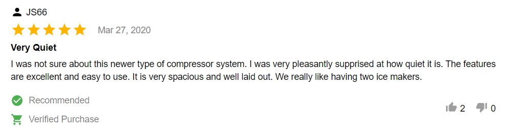Review: “We really like having two ice makers”