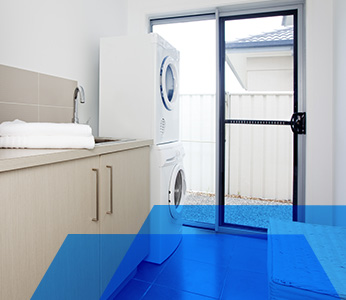 White washer and dryer