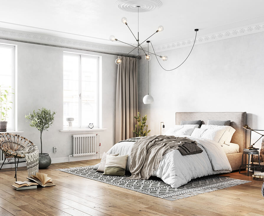 furnished bedroom