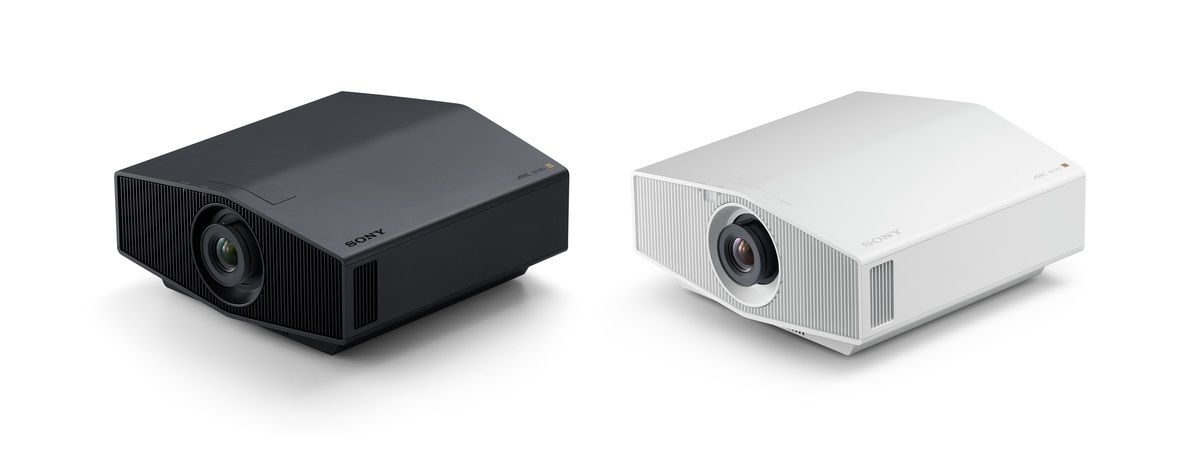 Sony VPL-XW5000ES shown in black and white