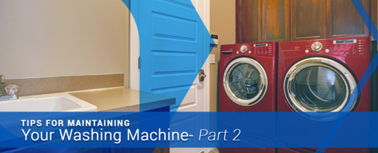 Red washer & dryer